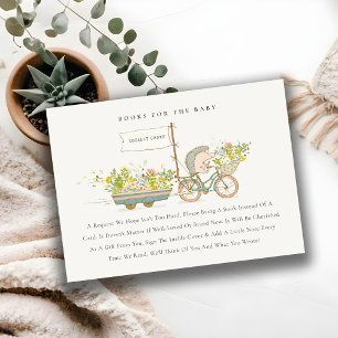 Stomme lokale egelboeken voor Baby shower Informatiekaartje