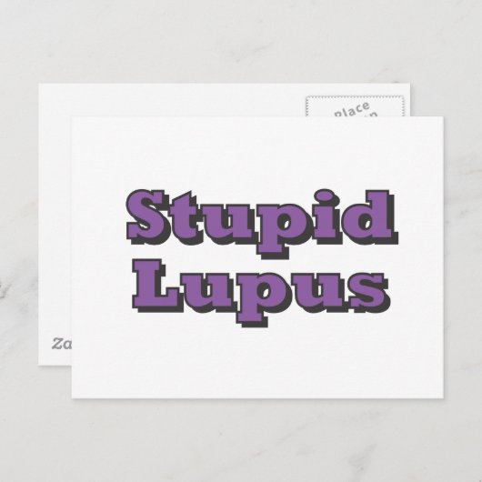 Stomme Lupus Briefkaart (Voorkant / Achterkant)