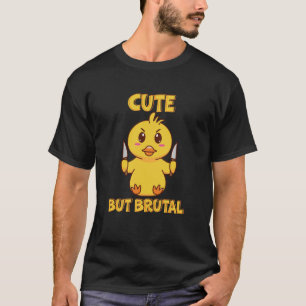 Stomme, maar brutale klootzak met een mes t-shirt