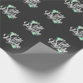 Stomme maar psycho Sarcastisch meisje feministisch Cadeaupapier (Hoek)