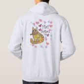 Stomme, maar sarcastische katten schattig hoodie (Achterkant)