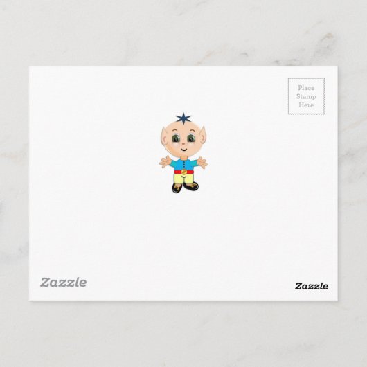 Stomme magische elf briefkaart (Achterkant)