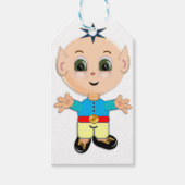 Stomme magische elf cadeaulabel (Voorkant)