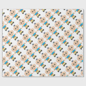 Stomme magische elf cadeaupapier (Vlak)