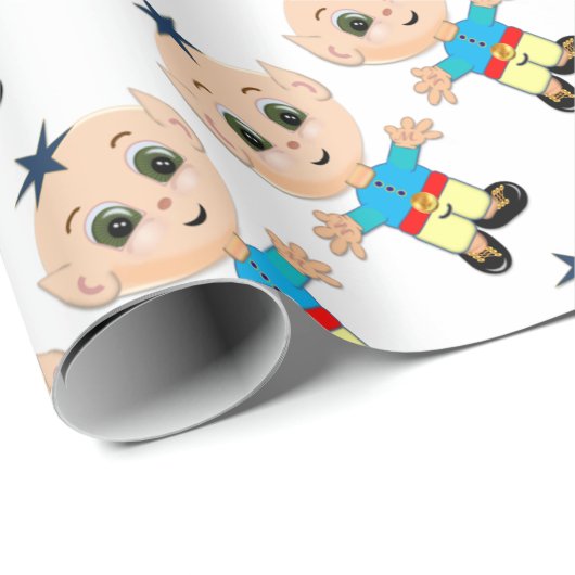 Stomme magische elf cadeaupapier (Rol Hoek)