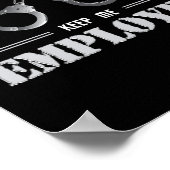 Stomme man Correction Officer in Silver Line Poster (Hoek)