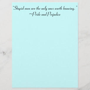 Stomme Mannen Worth Knokend Jane Austen Quote