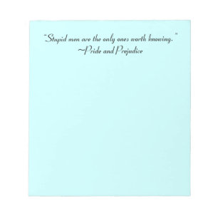 Stomme Mannen Worth Knokend Jane Austen Quote Notitieblok