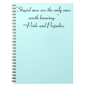 Stomme Mannen Worth Knokend Jane Austen Quote Notitieboek