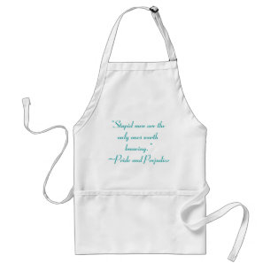 Stomme Mannen Worth Knokend Jane Austen Quote Standaard Schort
