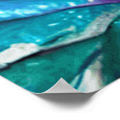 Stomme meid butterflies psychedelische kleuren mod poster (Hoek)