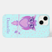 Stomme meisjes paars en aqua iphone 5 hoesje (Achterkant (horizontaal))