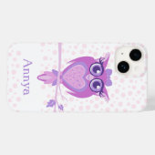 Stomme meisjes paars, roze en wit Case-Mate iPhone case (Achterkant (horizontaal))