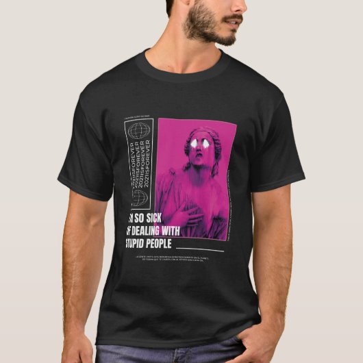 Stomme mensen beeld t-shirt (Voorkant)