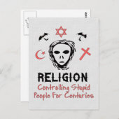 Stomme mensen controleren briefkaart (Voorkant / Achterkant)