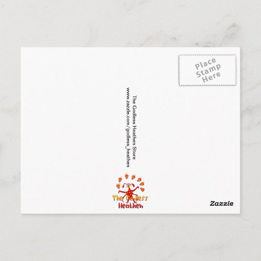 Stomme mensen controleren briefkaart (Achterkant)