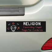 Stomme mensen controleren bumpersticker (Op auto)