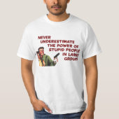 Stomme mensen, grote groepen t-shirt (Voorkant)