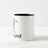 Stomme mensen houden me in dienst tweekleurige koffiemok (Center)