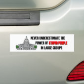 Stomme mensen in Washington DC Bumpersticker (Op auto)