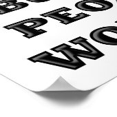 Stomme mensen laten me geen grappig Poster toe (Hoek)