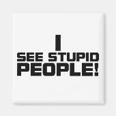 Stomme mensen magneet (Voorkant)