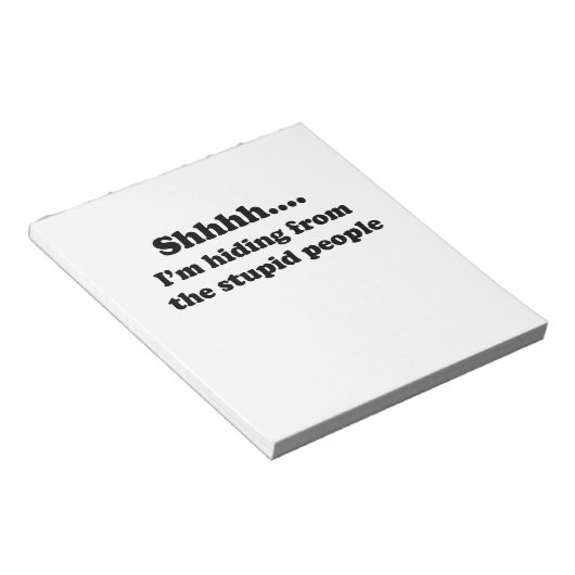 Stomme mensen notitieblok (Schuin)