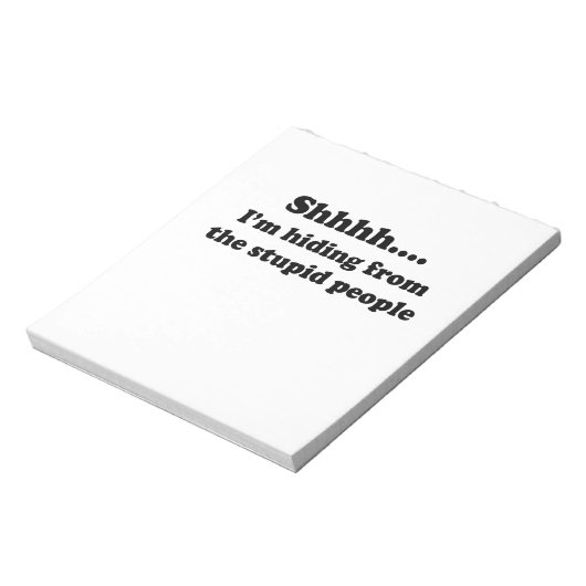 Stomme mensen notitieblok (Linkerzijde)