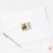 Stomme mensen zijn over het algemeen conservatief. ronde sticker (Envelop)