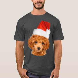 Stomme miniatuur poodle Wearing Kerstkerstkerstker T-shirt