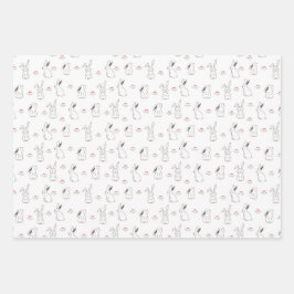 Stomme minimalistische esthetische lentes inpakpapier vel