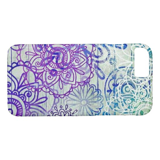 Stomme modderbloemen op een bijtend hout Case-Mate iPhone case (Achterkant (Horizontaal))