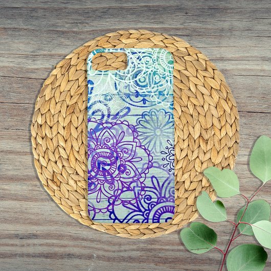 Stomme modderbloemen op een bijtend hout Case-Mate iPhone case