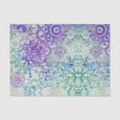 Stomme modderbloemen op een bijtend hout tissuepapier (Voorkant)