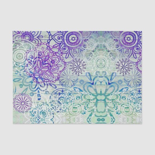 Stomme modderbloemen op een bijtend hout tissuepapier (Voorkant)