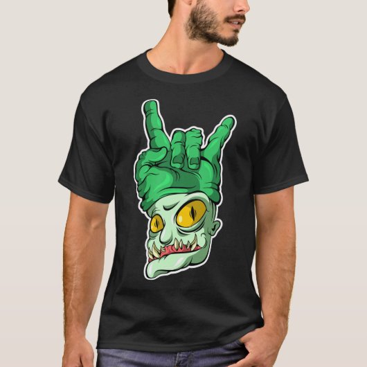 Stomme monsterhand t-shirt (Voorkant)