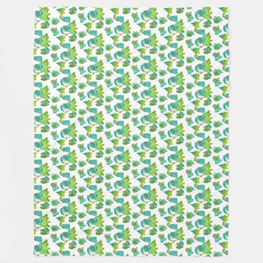 Stomme monstermoeder en kinderen fleece deken (Voorkant)