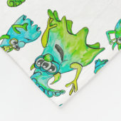 Stomme monstermoeder en kinderen fleece deken (Hoek)