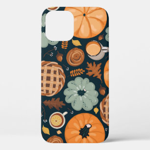 Stomme naadloze herfstpatroon achtergrond Case-Mate iPhone case