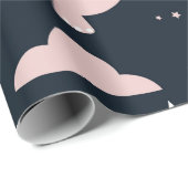 Stomme naadloze patronen met roze dinosaurussen op cadeaupapier (Rol Hoek)