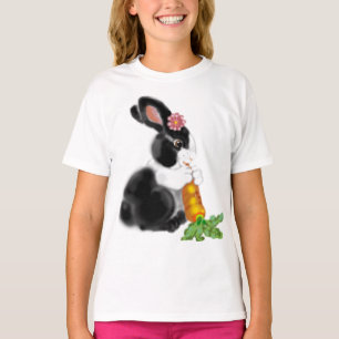 Stomme Nederlandse Baby Bunny Rabbit Carrot Design T-shirt