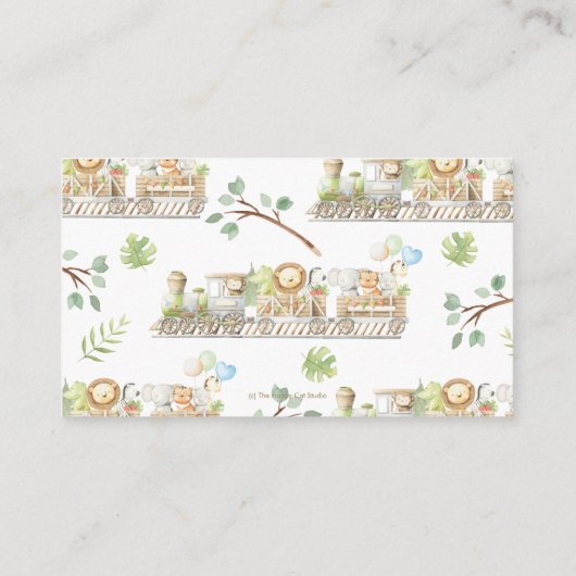 Stomme Oerwouden Dieren trainen Greenery Boeken vo Informatiekaartje (Achterkant)