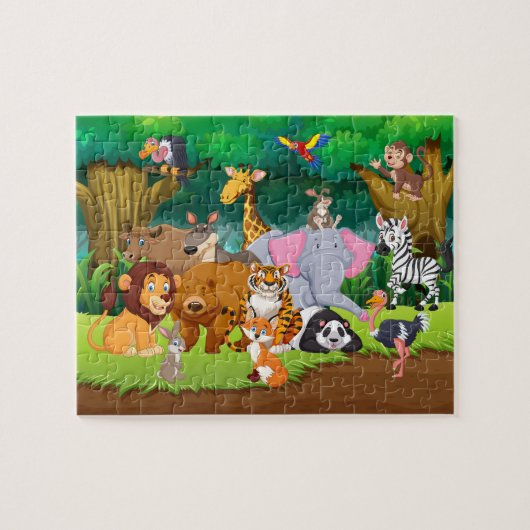 Stomme oerwouden puzzel (Horizontaal)