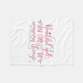Stomme offertes voor meisjes fleece deken (Voorkant (Horizontaal))