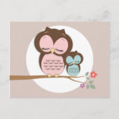 Stomme Owl & Mama Woorden van Advice mama Kaarten (Voorkant)