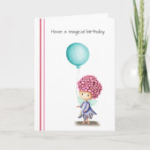 Stomme paring met ballonvaardige gepersonaliseerde kaart (Voorkant)