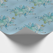 Stomme polair beer-opvulpapier cadeaupapier (Hoek)