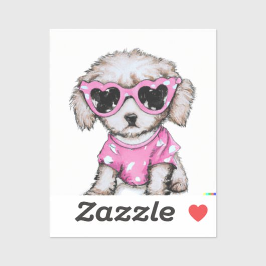 Stomme ponie met roze sticker (Vel)