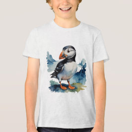 Stomme puffelvogel Tri-Blend shirt