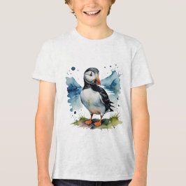 Stomme puffelvogel Tri-Blend shirt